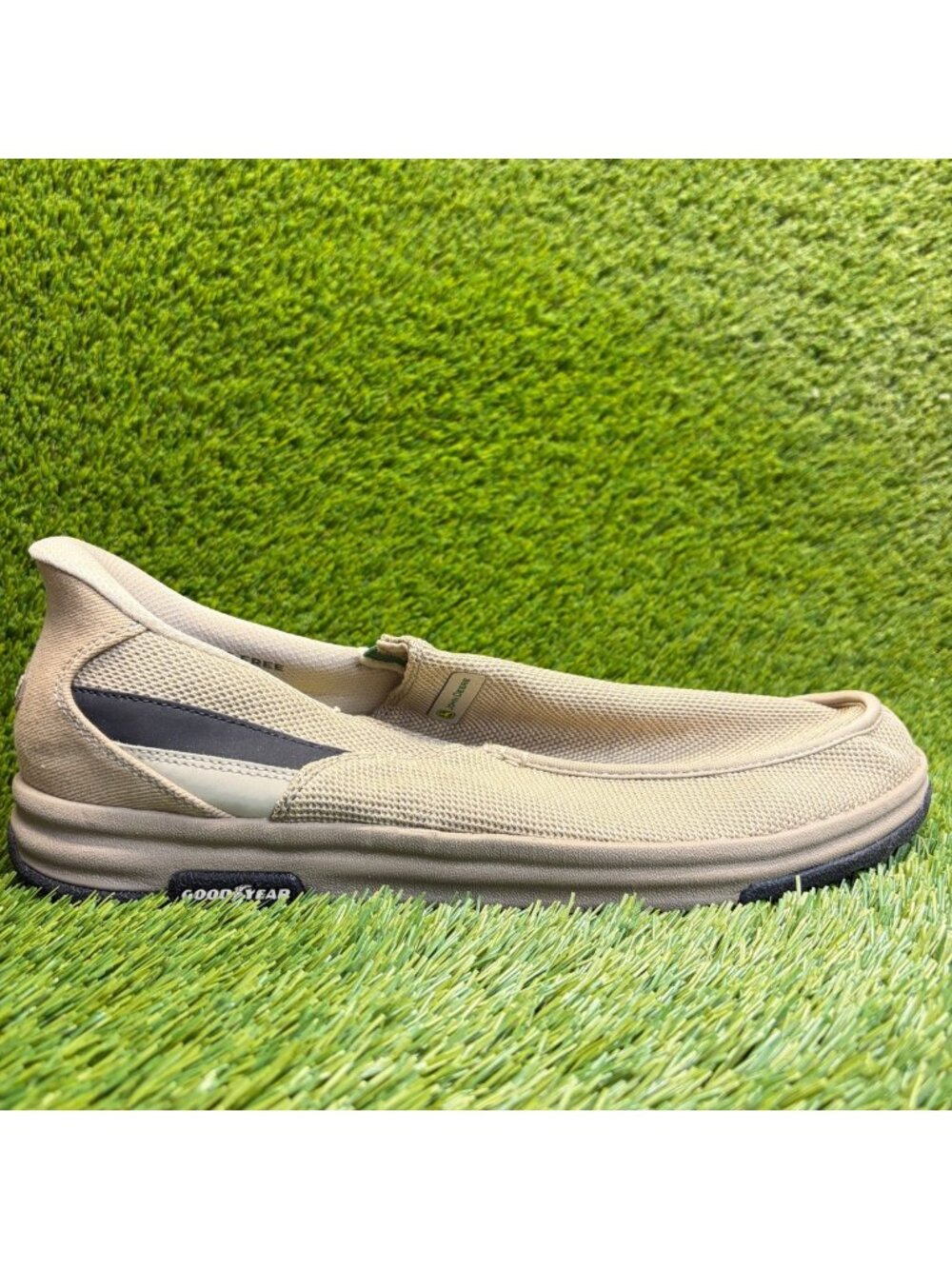Skechers John Deere Melson 2.0 Chaz Mens Size 14 Taupe Casual Slip On Shoes